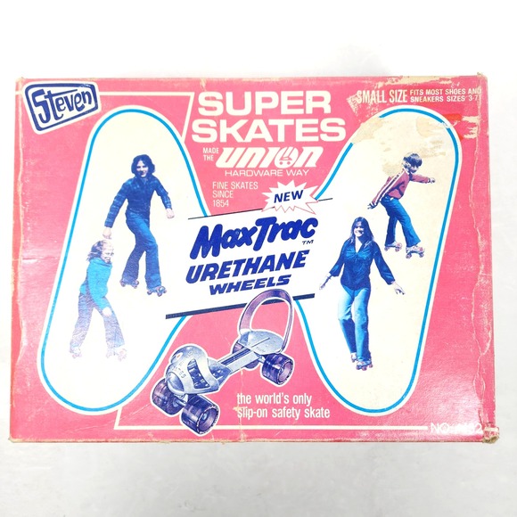 VTG Steven Super Skates Max Trac Urethane Wheels 1978 Roller Skates 1452 Sz Sm. - Picture 14 of 16